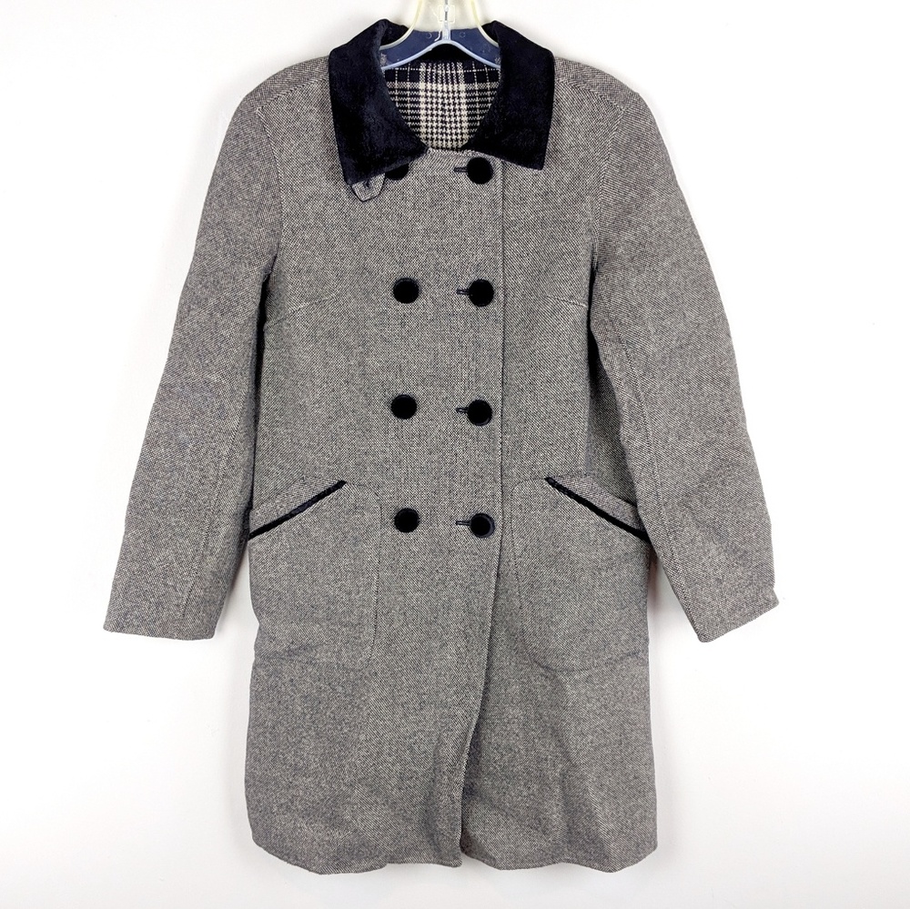Vintage | Gray Double-Sided Wool Coat - E89